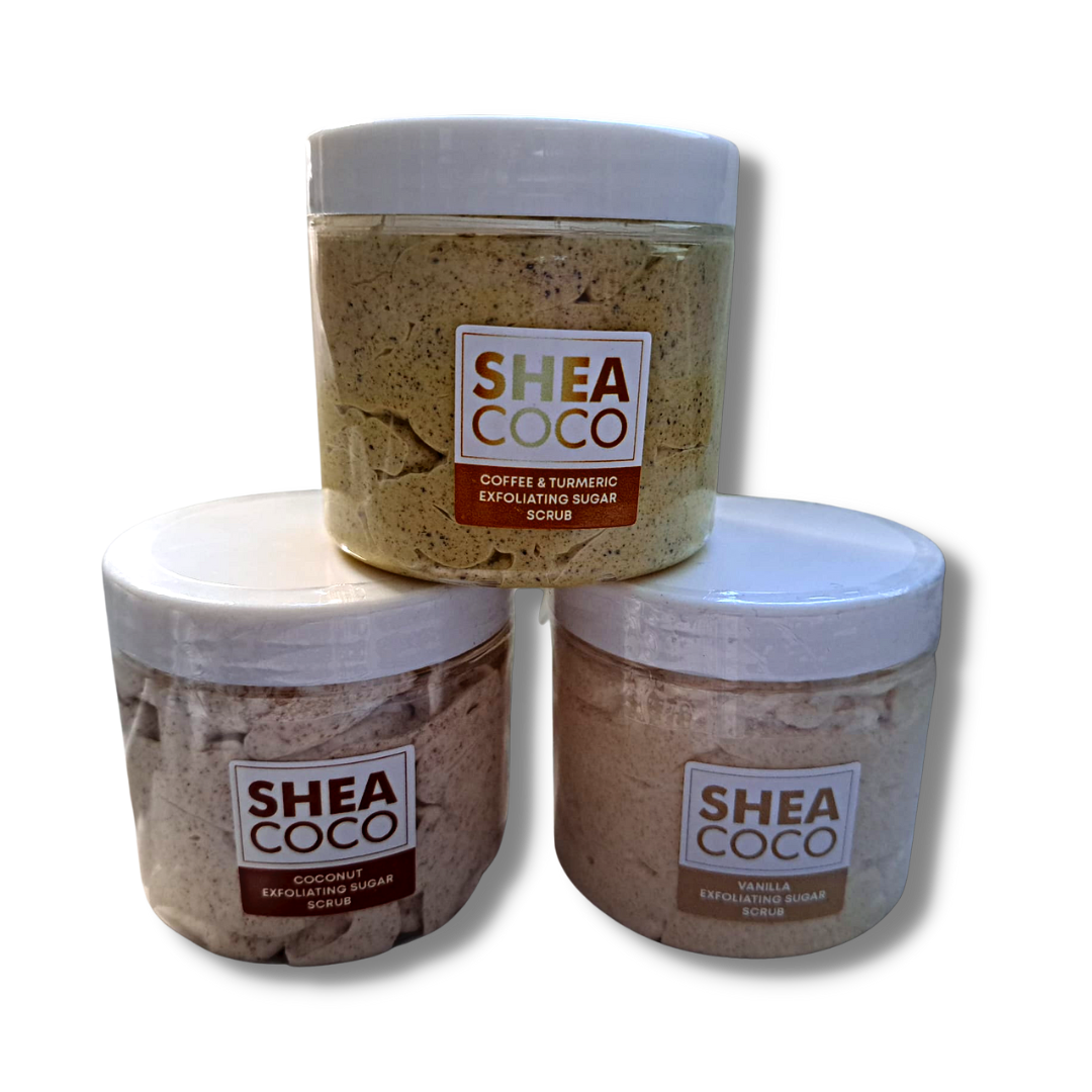 Exfoliating Sugar Scrubs with Mango Butter